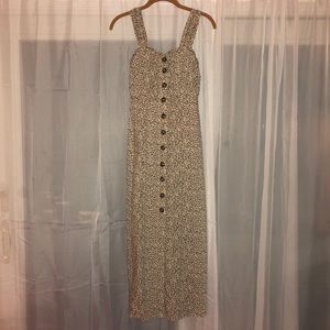 Cheetah print midi dress